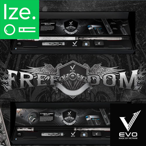 EVO エボ ビリヤード カーボンキュー 【FREEDOM】 EVO FREEDOM MAXBING EDITION コンプリートキット フェイクレザー