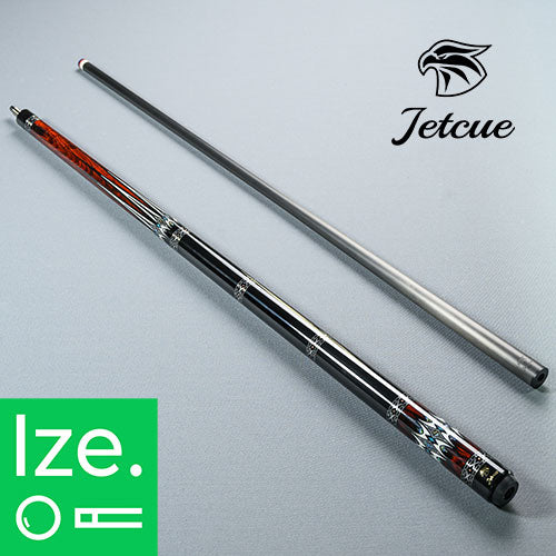 JETCUE ジェットキュー ビリヤード カーボンシャフト搭載キュー【Stellar】STE1 ココボロ × 天然黒檀木(エボニー)ラグジュアリーインレイ ノーラップモデル