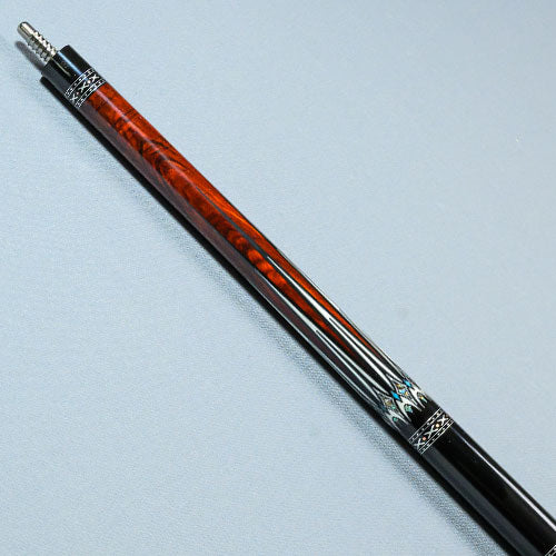 JETCUE ジェットキュー ビリヤード カーボンシャフト搭載キュー【Stellar】STE1 ココボロ × 天然黒檀木(エボニー)ラグジュアリーインレイ ノーラップモデル