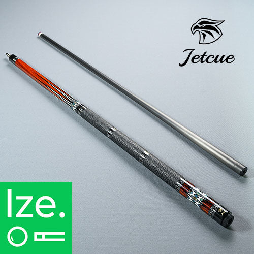 JETCUE ジェットキュー ビリヤード カーボンシャフトキュー【Stellar】STE2 ココボロ × 天然黒檀木(エボニー)ラグジュアリーインレイ カーフスキンレザーモデル