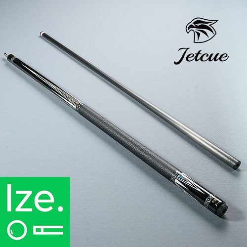 JETCUE ジェットキュー ビリヤード カーボンシャフト搭載キュー【Glint】GLI1 天然黒檀木（エボニー） クラシックインレイモデル