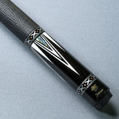 JETCUE ジェットキュー ビリヤード カーボンシャフト搭載キュー【Glint】GLI1 天然黒檀木（エボニー） クラシックインレイモデル