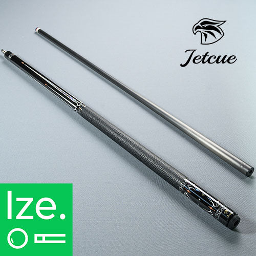 JETCUE ジェットキュー ビリヤード カーボンシャフト搭載キュー【Glint】GLI2 天然黒檀木（エボニー） アラベスクインレイモデル