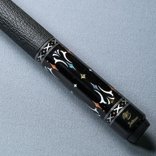 JETCUE ジェットキュー ビリヤード カーボンシャフト搭載キュー【Glint】GLI2 天然黒檀木（エボニー） アラベスクインレイモデル