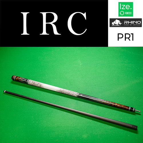 RHINO ライノ ビリヤード カーボンキュー 【IRC】 Ize. × RHINO コラボ企画 プレミアムシリーズ 本革グリップ
