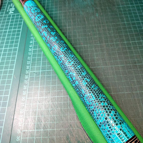 【Platinum Lizard】リザード革巻きオーダー　柄入り
