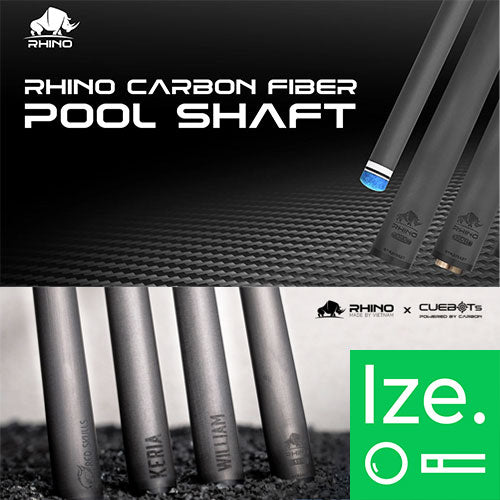 RHINO ライノ ビリヤード カーボンシャフト プールシャフト // ラジアル /10山 /14山 /18山 /UJ Q-LOC（ユニロック対応）/ WAVY // 11.8 /12.4 /12.9 //